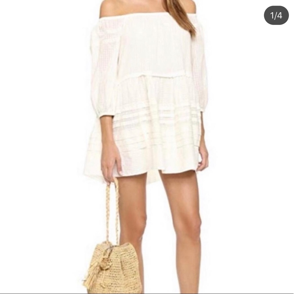 Free People White Mini Dress
